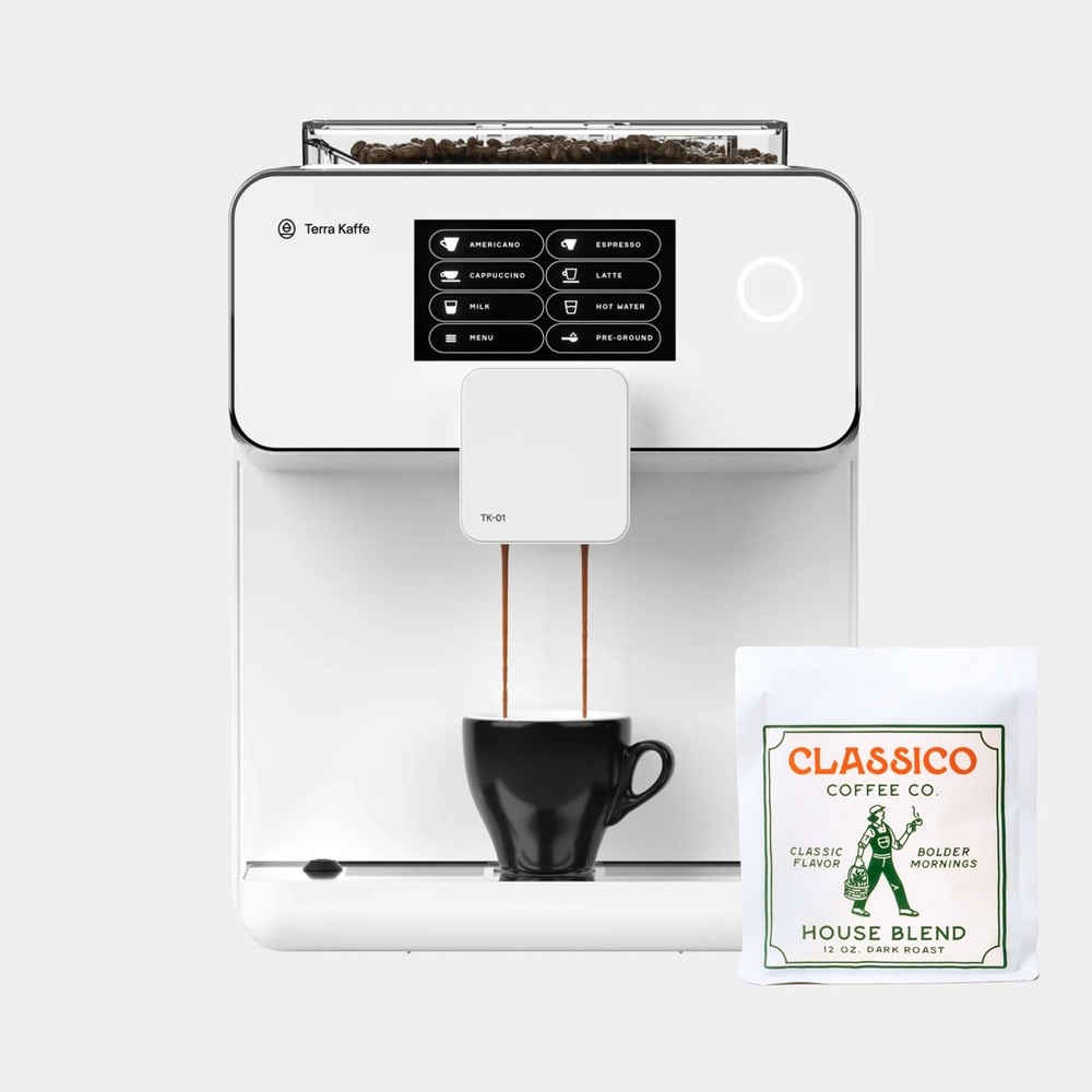 Terra Kaffe White Coffee Machine